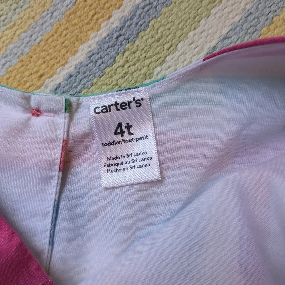 ⭐ Beautiful Carter's pastel striped dress 4T